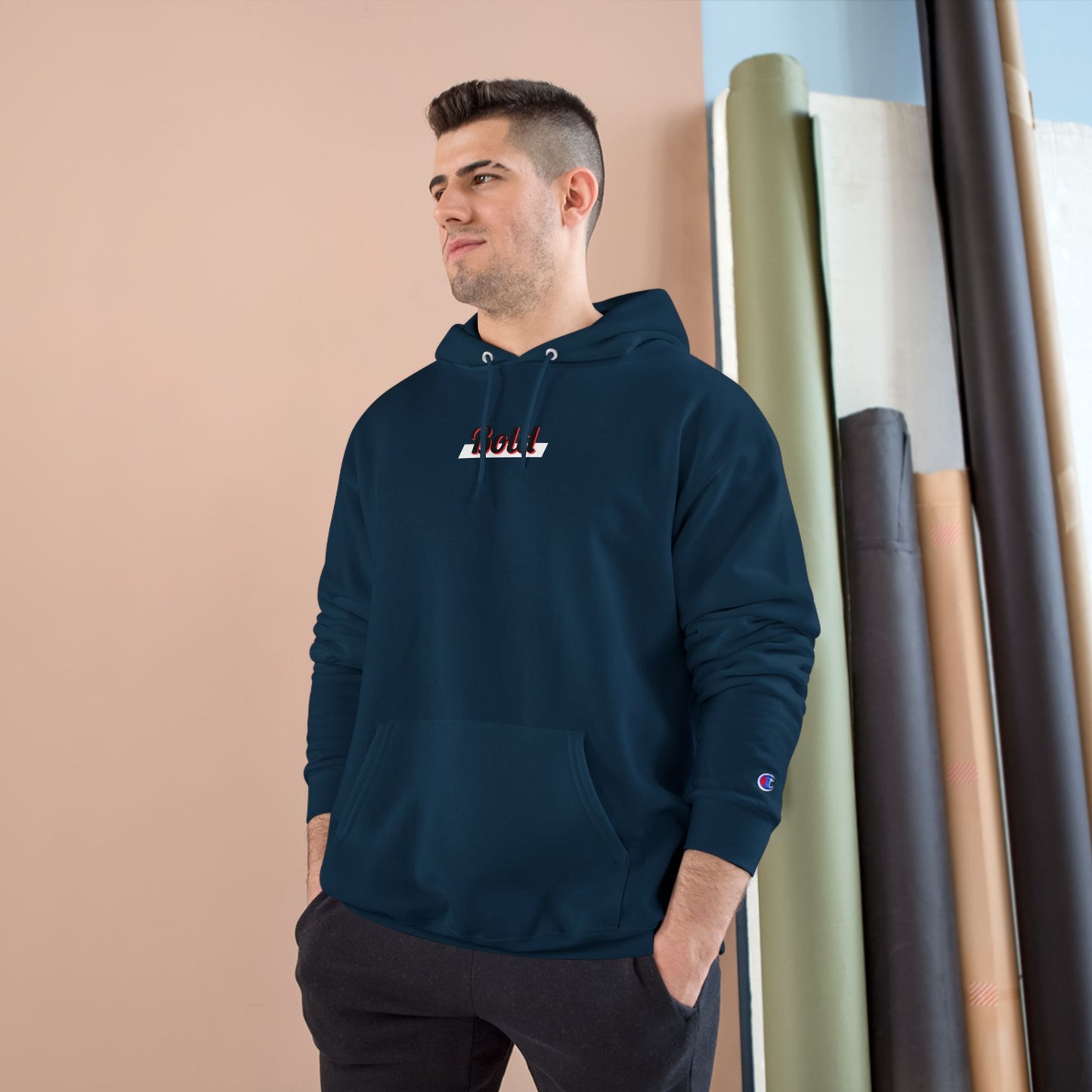 Bold Quote Champion Hoodie